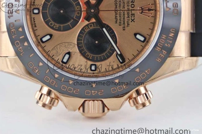 MiroTime 0209 WrinkleFree Daytona 116515 RG TWF 1:1 Best Edition 904L Steel RG Black Dial on Oysterflex Strap A 2417